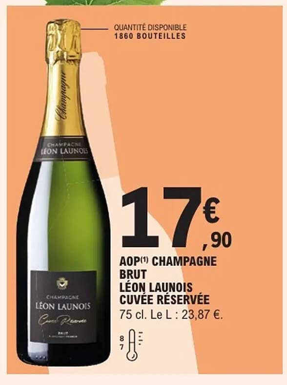 AOP(1) CHAMPAGNE BRUT LÉON LAUNOIS CUVÉE RÉSERVÉE