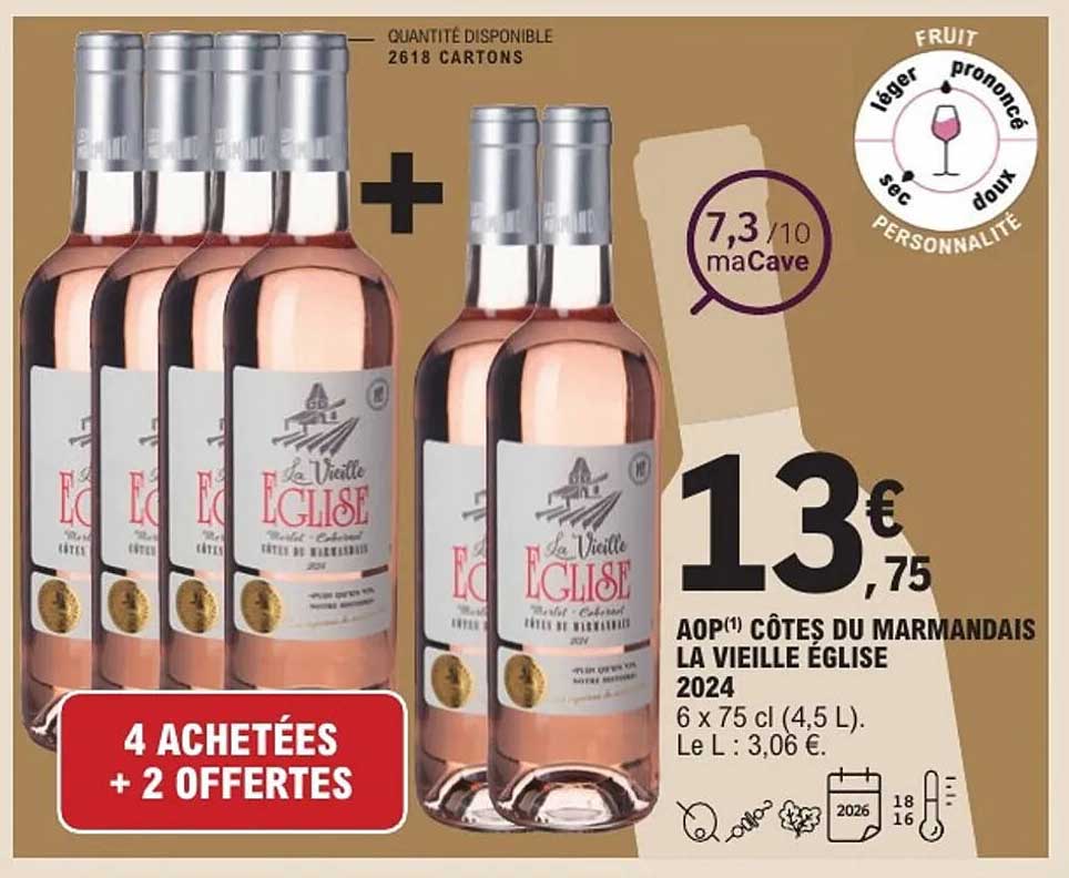 AOP(1) CÔTES DU MARMANDAIS LA VIEILLE ÉGLISE 2024