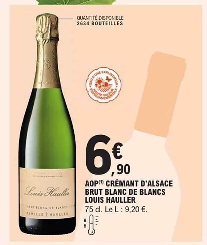 AOP(1) Crémant d'Alsace Brut Blanc de Blancs Louis Hauller