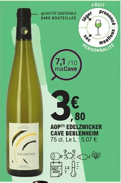 AOP(1) EDELZWICKER CAVE BEBLENHEIM