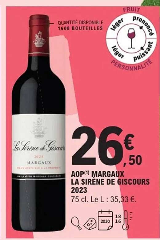 AOP(1) MARGAUX LA SIRÈNE DE GISCOUR 2023