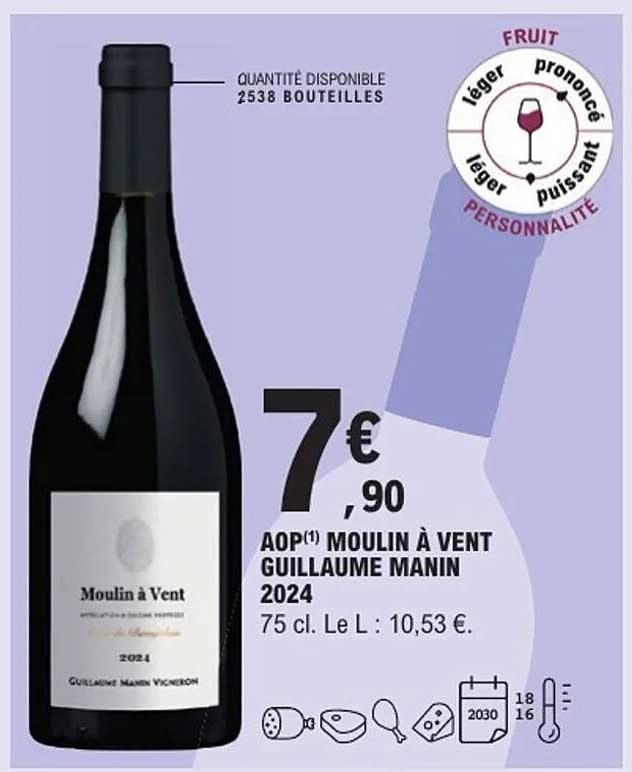 AOP(1) MOULIN À VENT GUILLAUME MANIN 2024