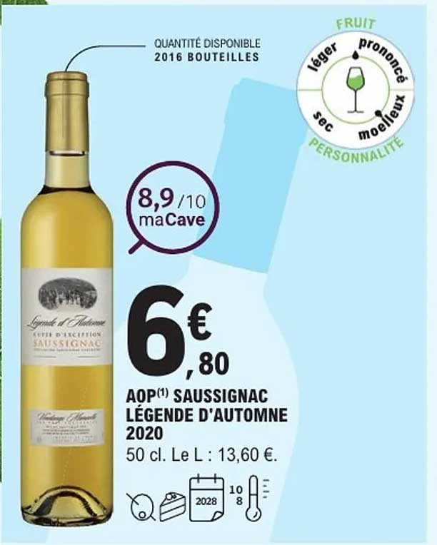 AOP(1) SAUSSIGNAC LÉGENDE D'AUTOMNE 2020