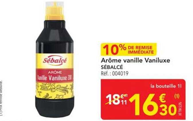 Arôme vanille Vaniluxe SÉBALCÉ