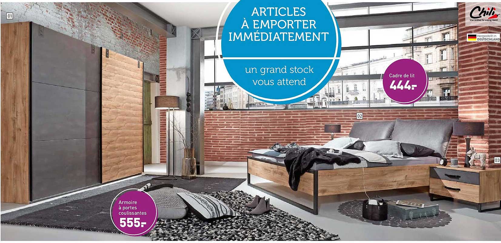 Articles à emporter immédiatement
