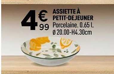 ASSIETTE À PETIT-DEJEUNER