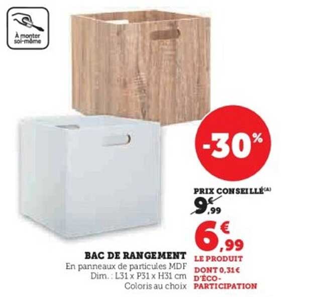 BAC DE RANGEMENT