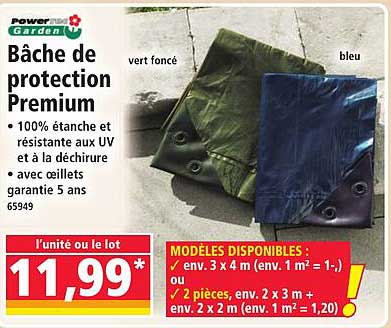 Bâche de protection Premium