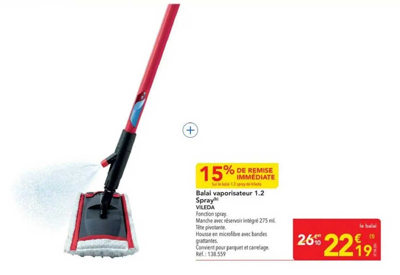 Balai vaporisateur 1.2 Spray VILEDA