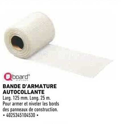 BANDE D'ARMATURE AUTOCOLLANTE