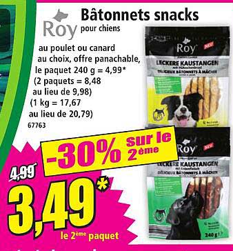 Bâtonnets snacks Roy pour chiens