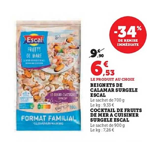 Beignets de Calamar Surgelé Escal