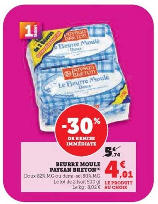 BEURRE MOULE PAYSAN BRETON