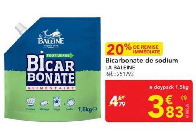 Bicarbonate de sodium LA BALEINE