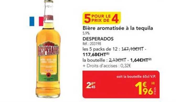 Bière aromatisée à la tequila