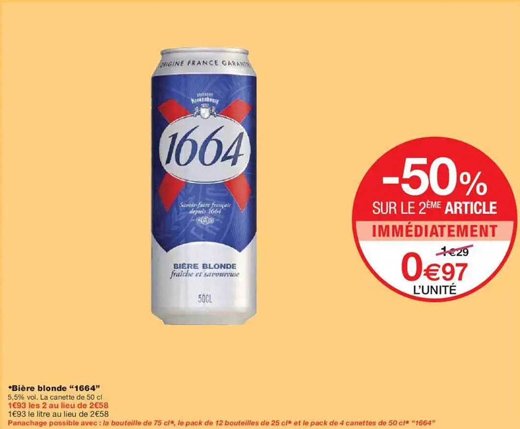 Bière blonde "1664"