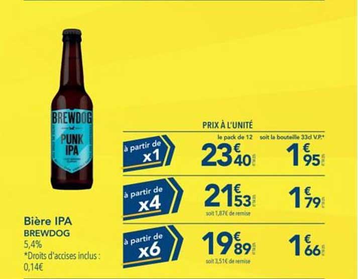 Bière IPA BREWDOG