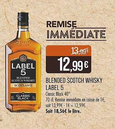 BLENDED SCOTCH WHISKY LABEL 5