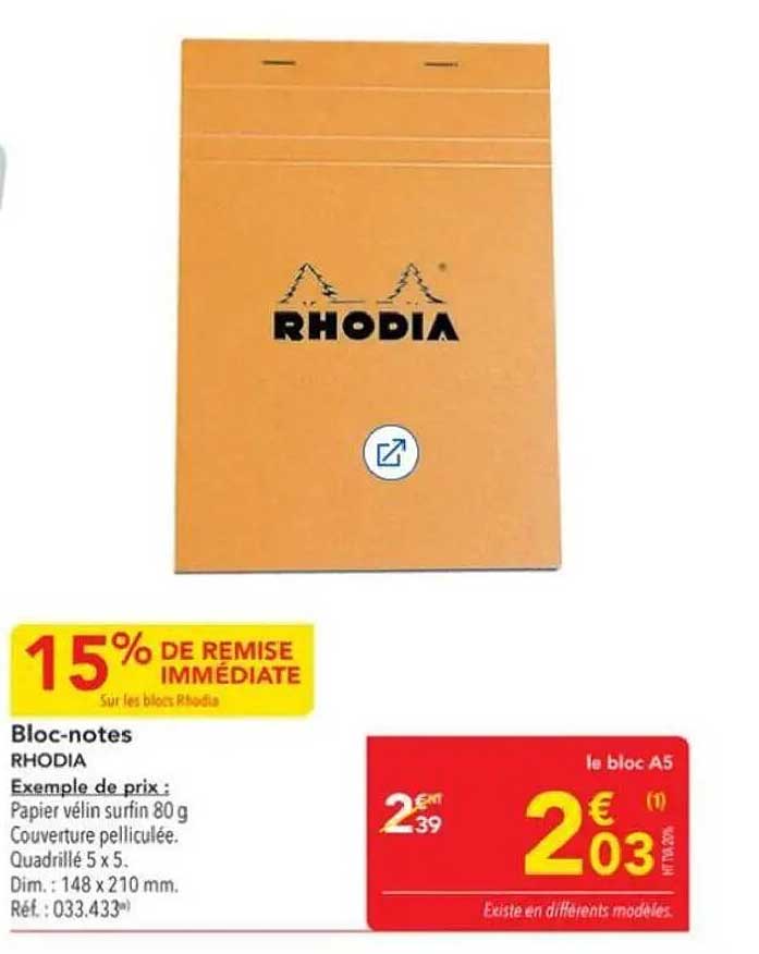 Bloc-notes RHODIA