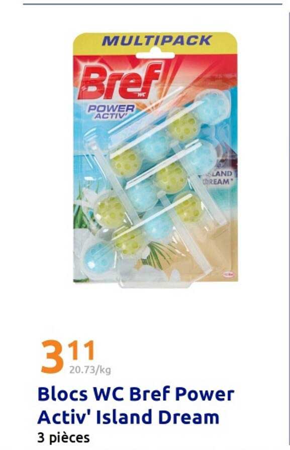 Blocs WC Bref Power Activ' Island Dream