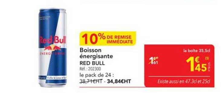 Boisson énergisante RED BULL