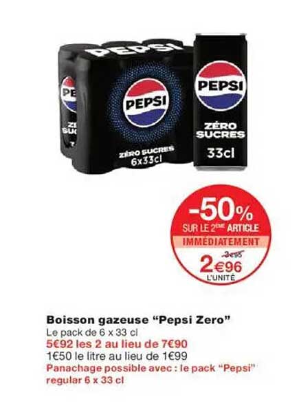 Boisson gazeuse "Pepsi Zero"