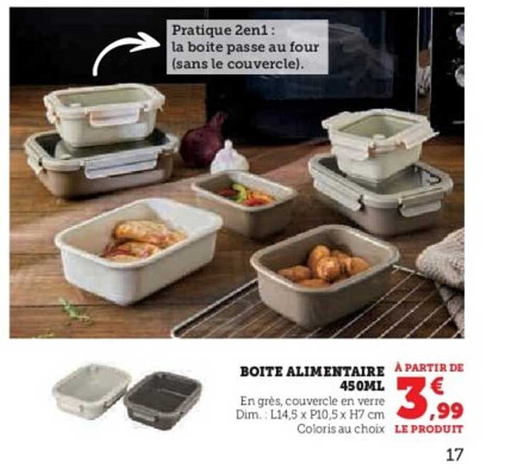 BOITE ALIMENTAIRE 450ML