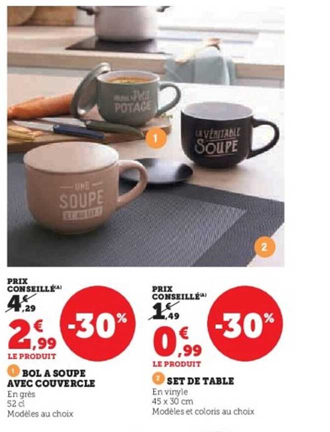 Bol à soupe avec couvercle