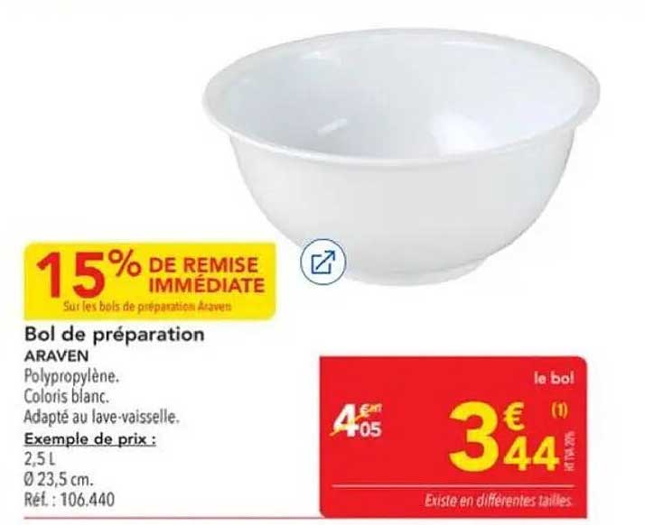 Bol de préparation ARAVEN