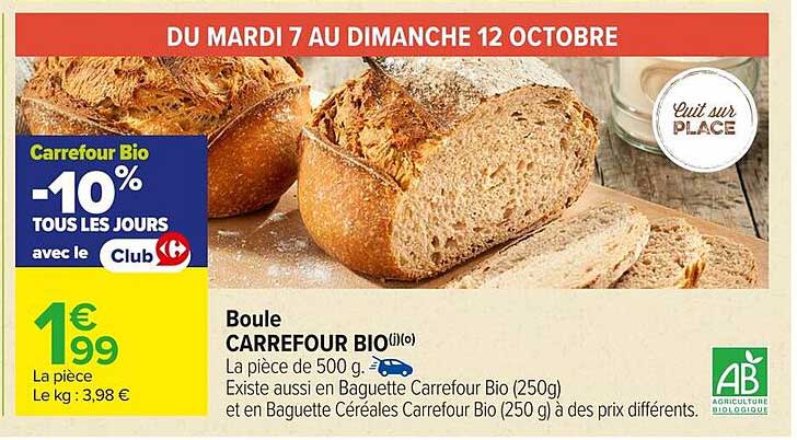 Boule CARREFOUR BIO