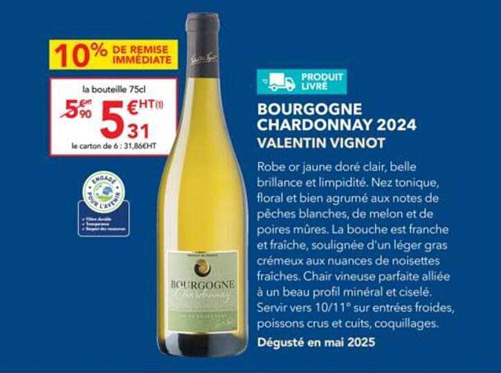 BOURGOGNE CHARDONNAY 2024 VALENTIN VIGNOT