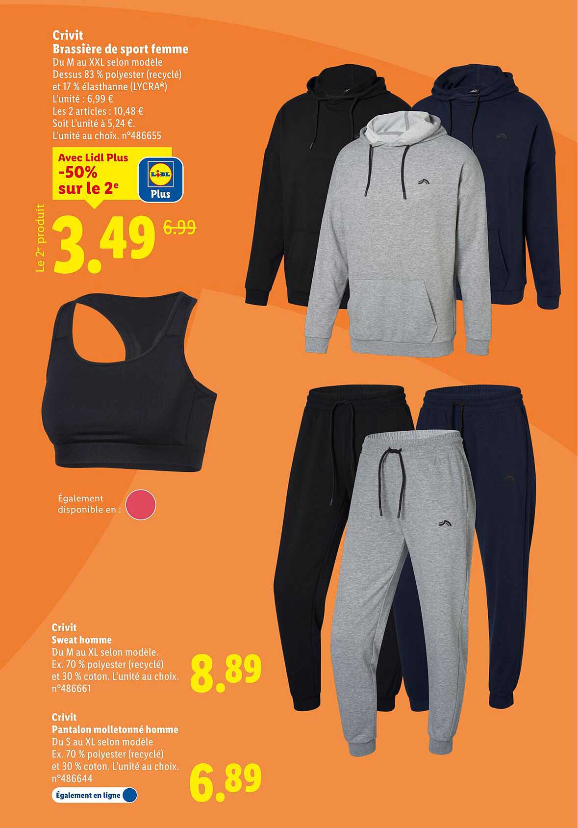Brassière de sport femme