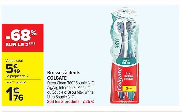 Brosses à dents COLGATE