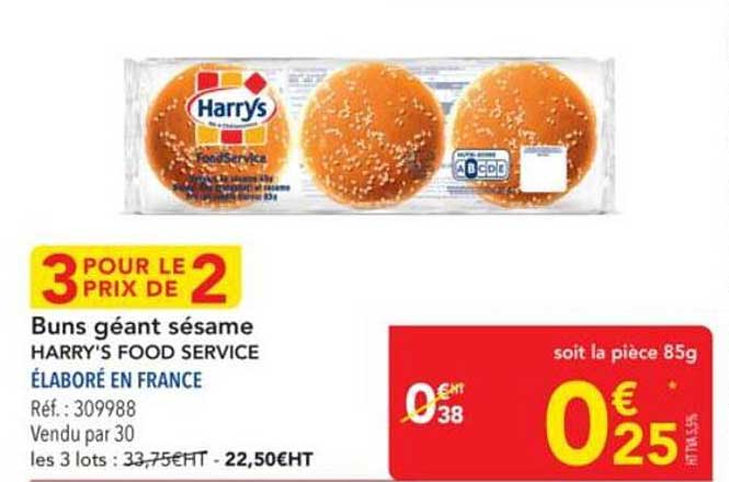 Buns géant sésame