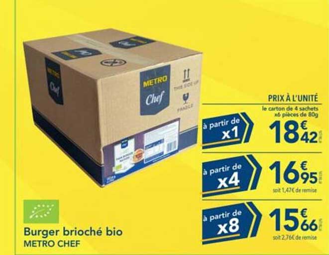 Burger brioché bio