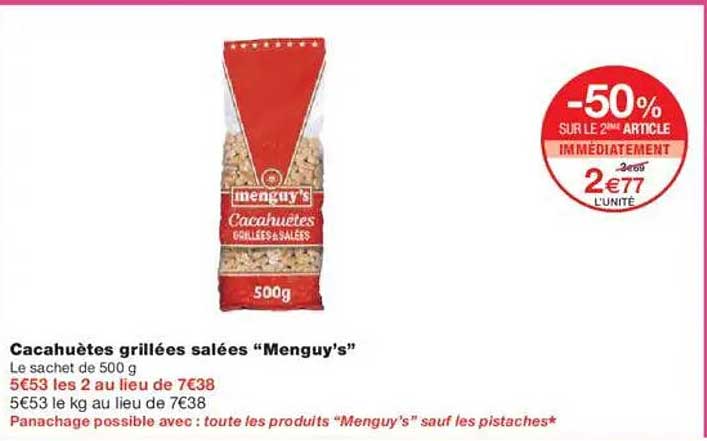 Cacahuètes grillées salées “Menguy’s”