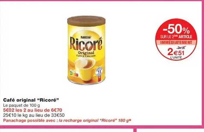 Café original “Ricoré”
