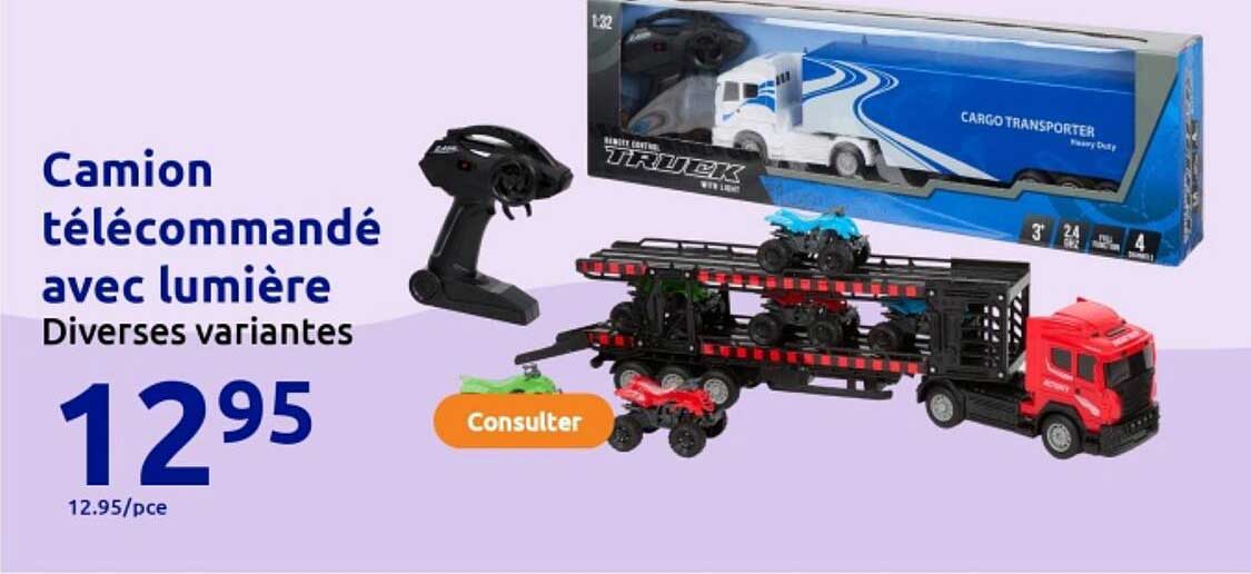 Camion télécommandé avec lumière