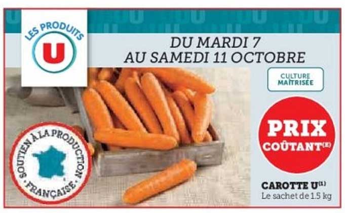 CAROTTE U - Le sachet de 1.5 kg