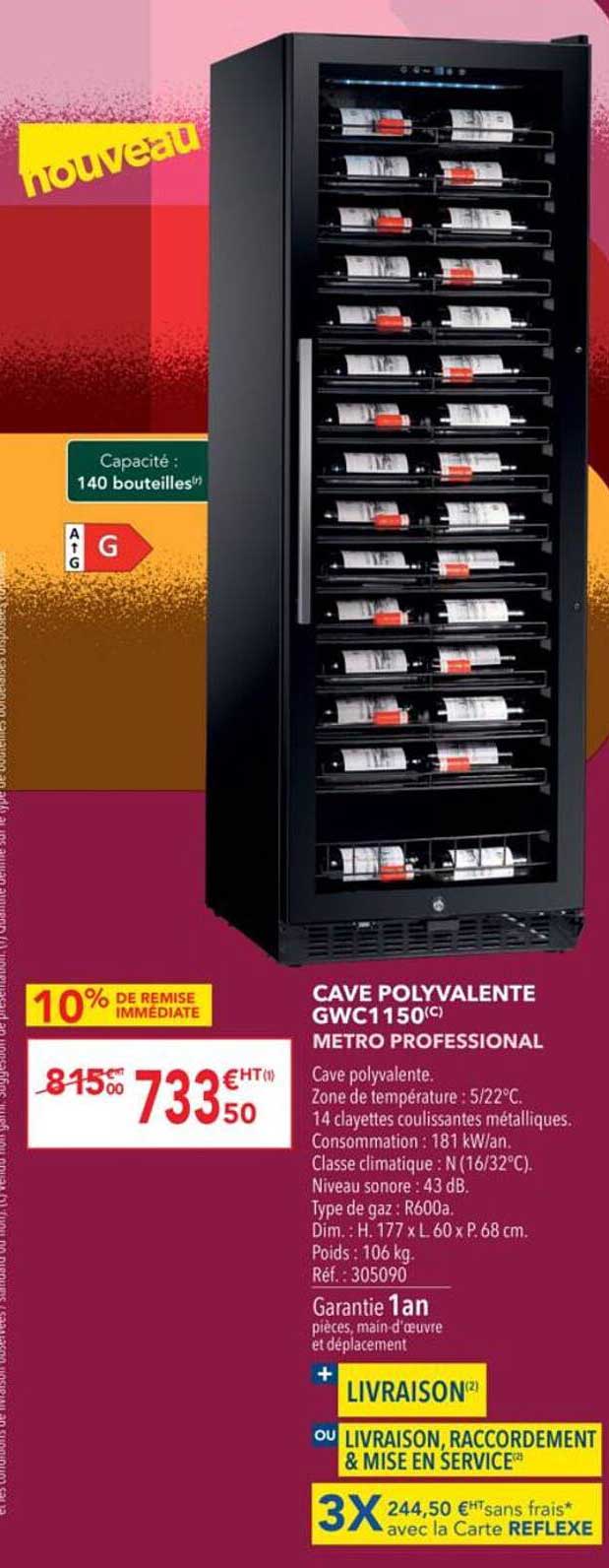 CAVE POLYVALENTE GWC1150(C) METRO PROFESSIONAL