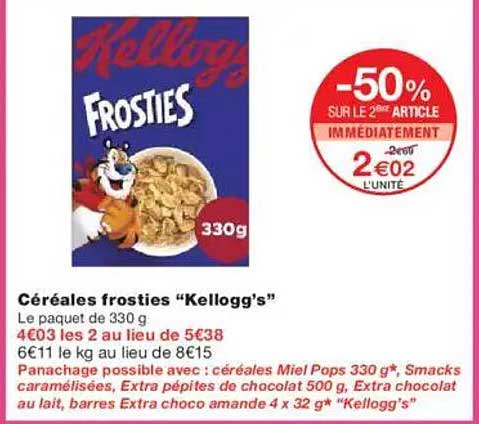 Céréales frosties "Kellogg’s"