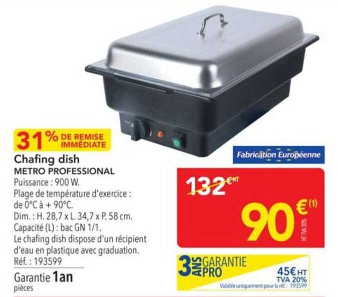 Chafing dish METRO PROFESSIONAL