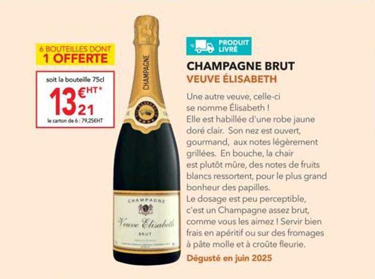 CHAMPAGNE BRUT VEUVÉ ÉLISABETH
