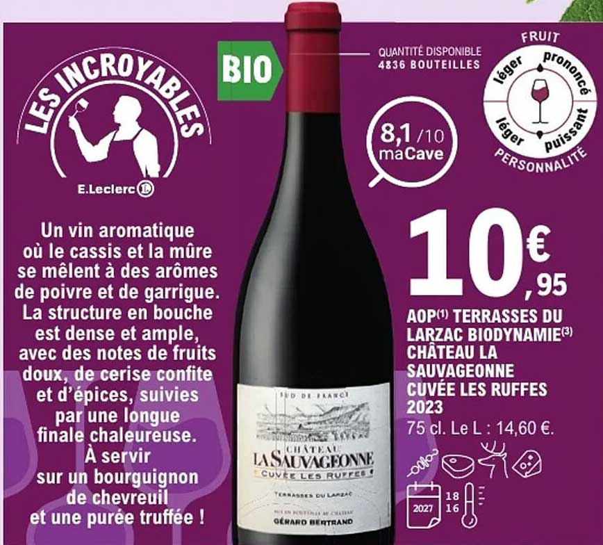 Château La Sauvageonne Cuvée Les Ruffes 2023