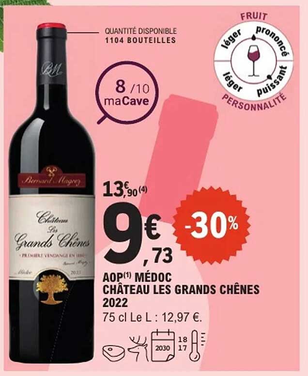 Château Les Grands Chênes AOP Médoc 2022 -30%
