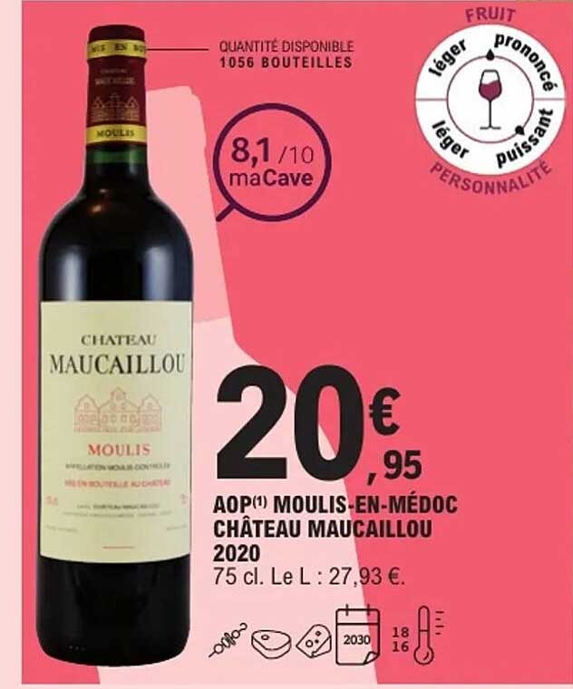 Château Maucaillou 2020 - AOP Moulis-en-Médoc