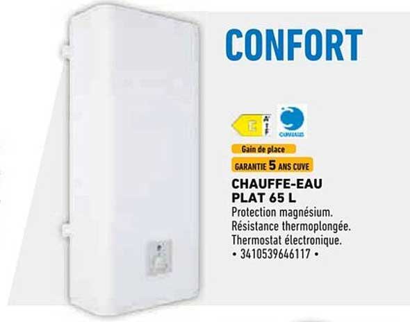 CHAUFFE-EAU PLAT 65 L