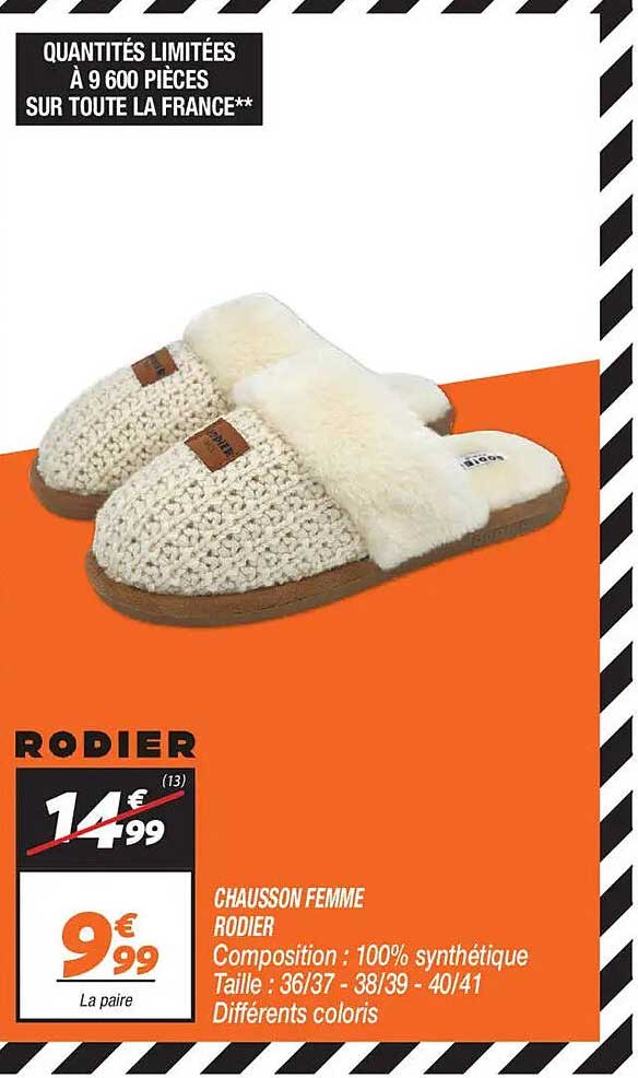 CHAUSSON FEMME RODIER