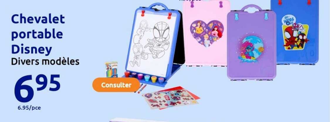 Chevalet portable Disney Divers modèles