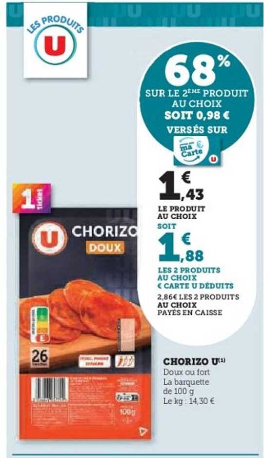 CHORIZO U - Doux ou fort